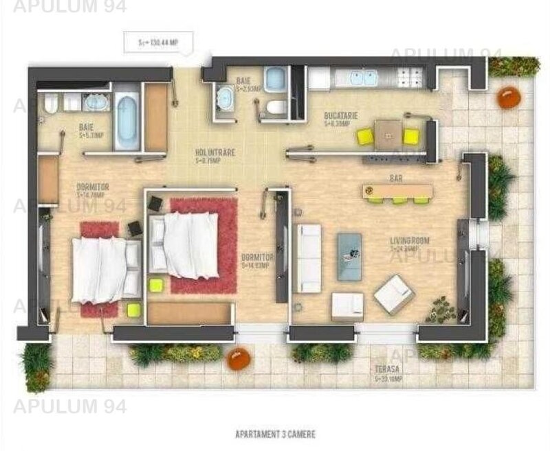 Apartament Spatios si Modern - Tineretului-Vacaresti